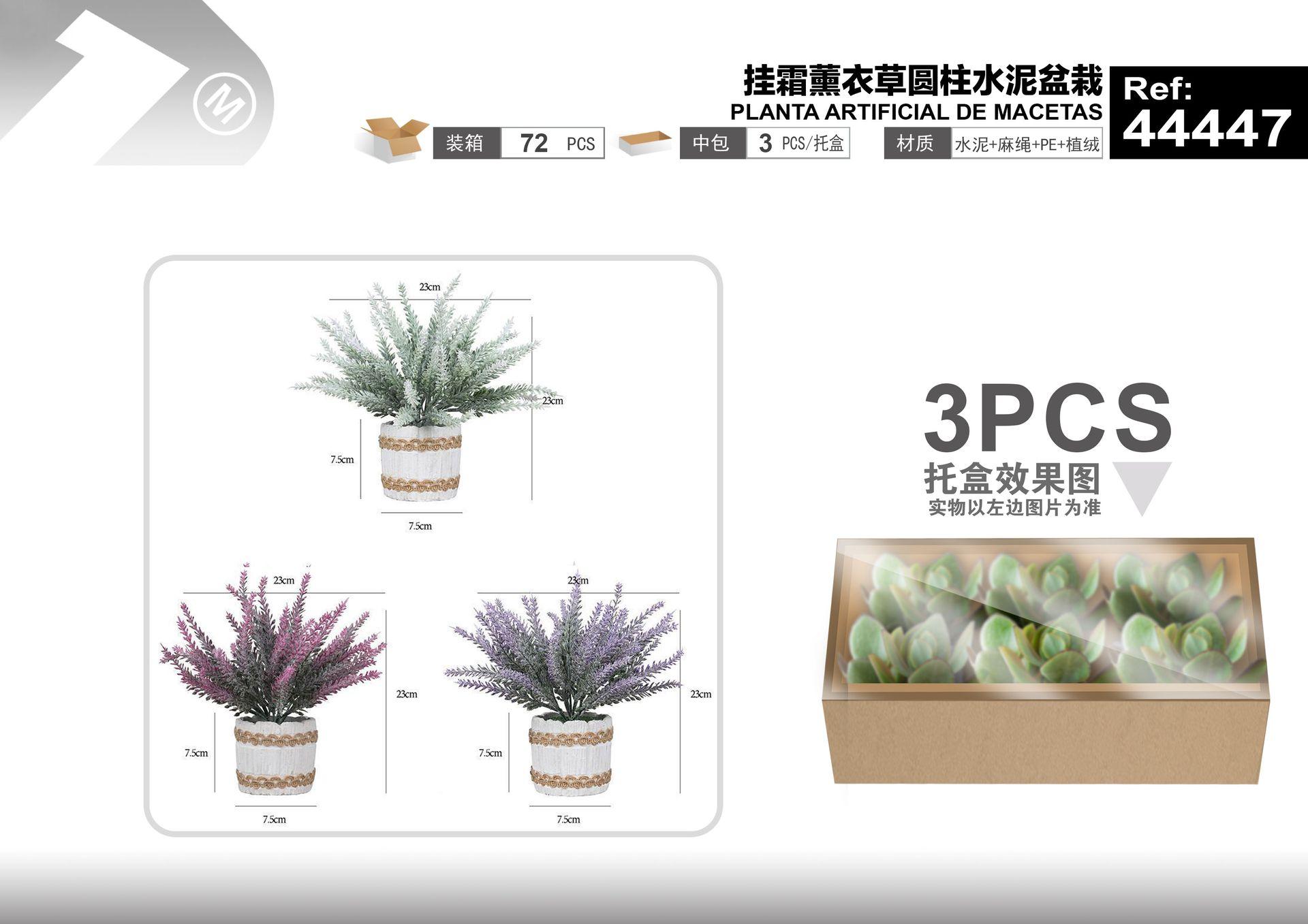 Plantas y césped decorativos, 23 cm, modelo 44447