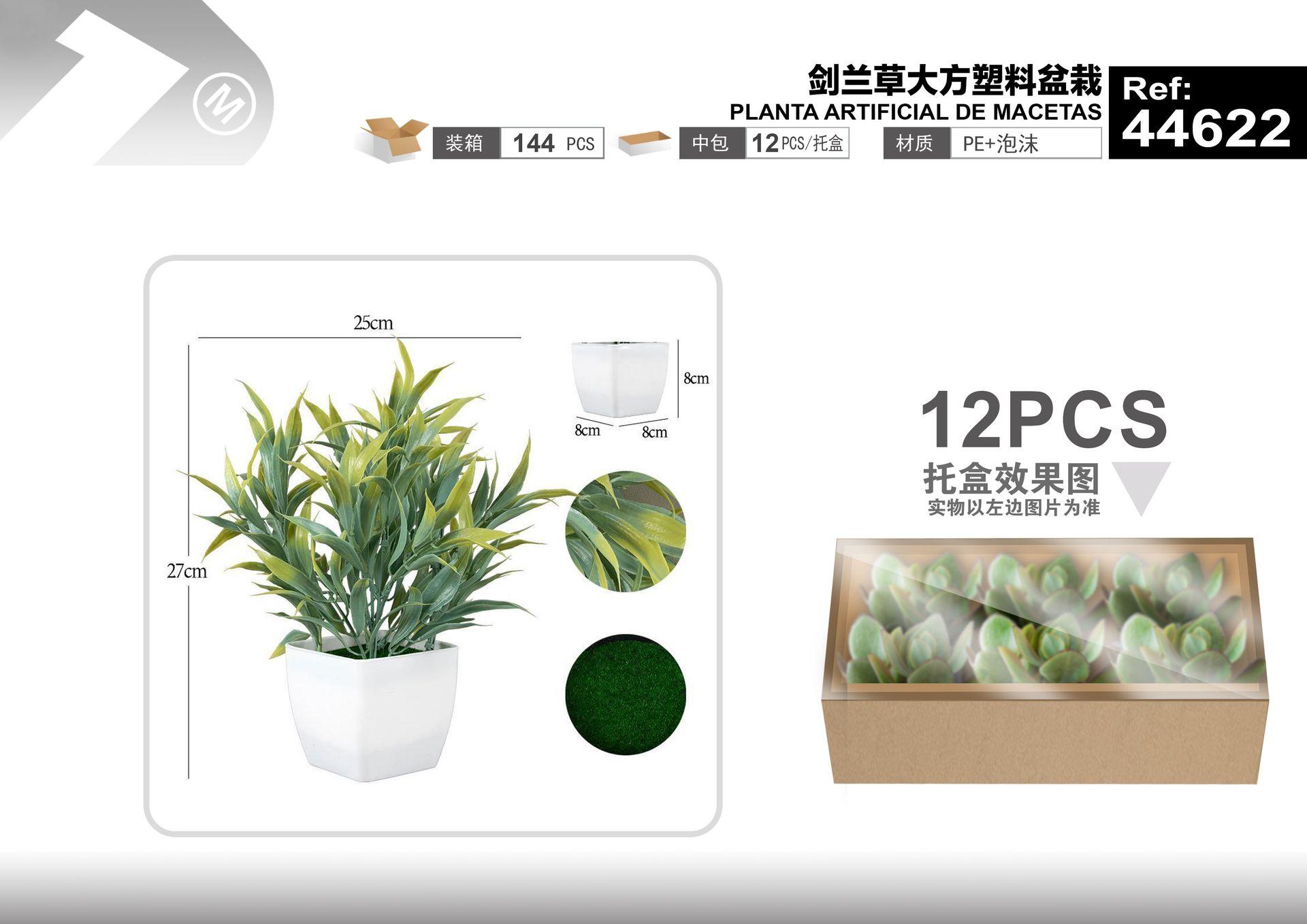 Plantas y césped decorativos, 25 cm, 27 cm, modelo 44622