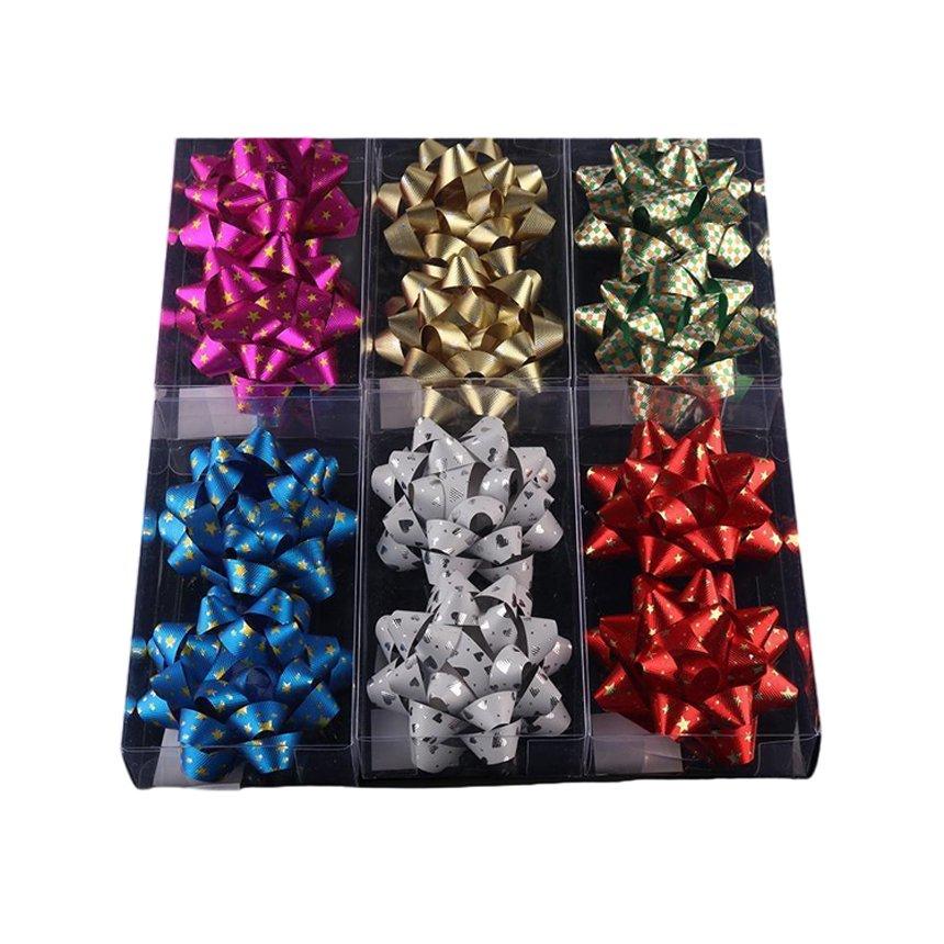 Flor estrella hecha a mano, 10 cm, 2 piezas, modelo 45494