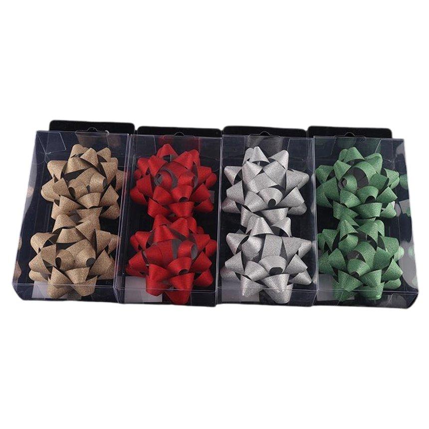 Flor estrella hecha a mano, 10 cm, 2 piezas, modelo 45495