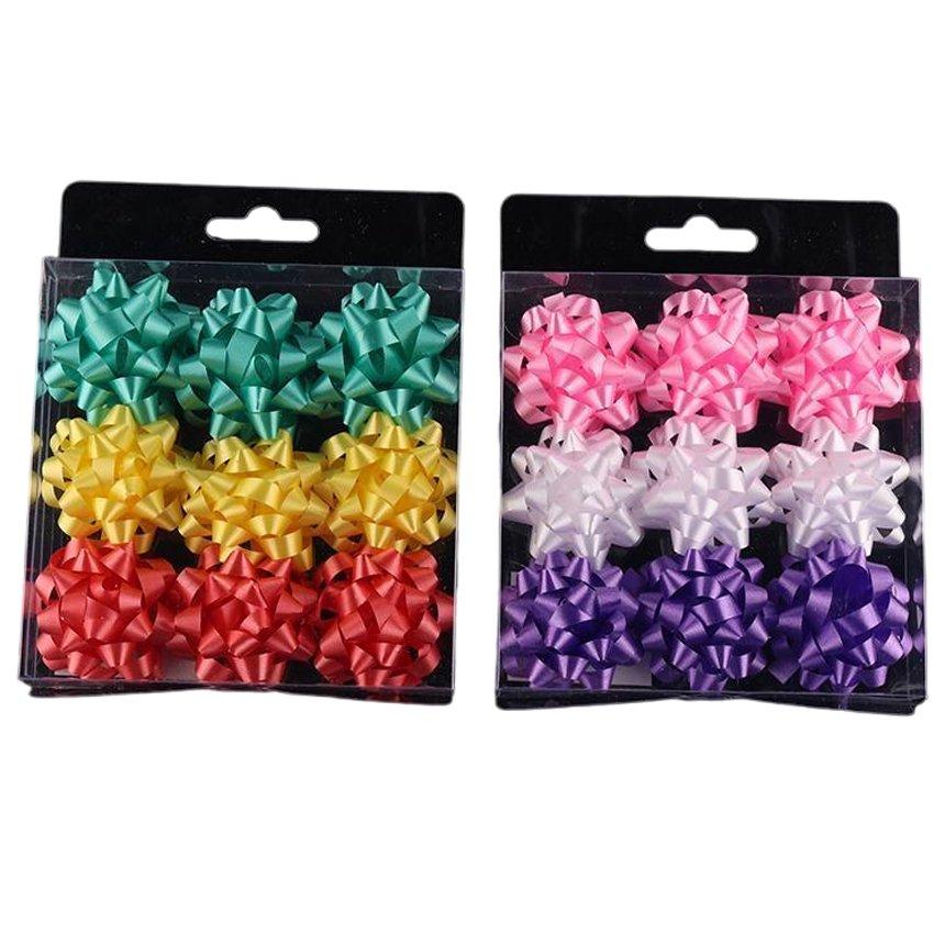 Flor estrella hecha a mano, 4,5 cm, 9 piezas, modelo 45504