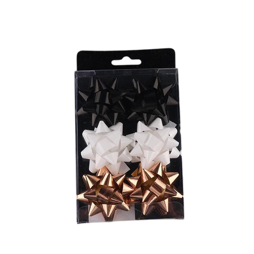 Flor estrella hecha a mano, 5 cm, 6 piezas, modelo 45511