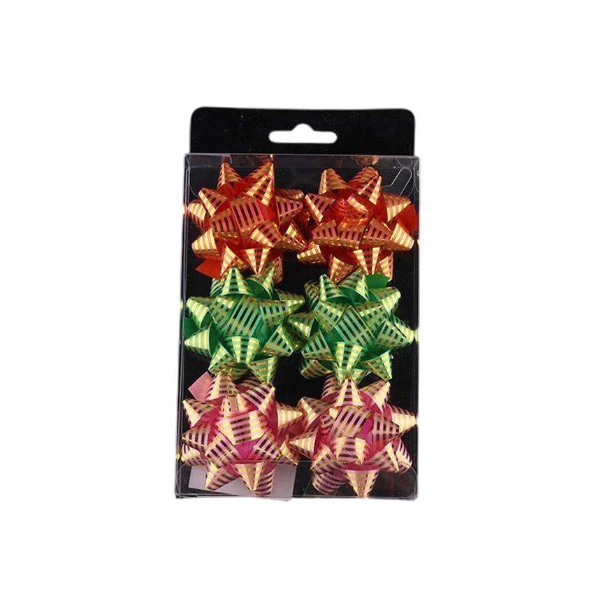 Flor estrella hecha a mano, 5 cm, 6 piezas, modelo 45514