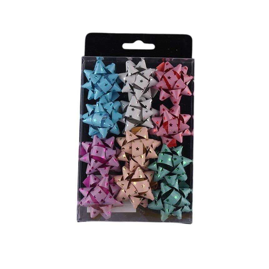 Flor estrella hecha a mano, 3,8 cm, 12 piezas, modelo 45521