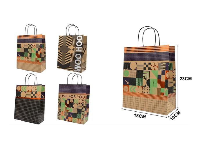 Bolsas de regalo, 18 × 23 × 10 cm, color blanco, modelo 46708