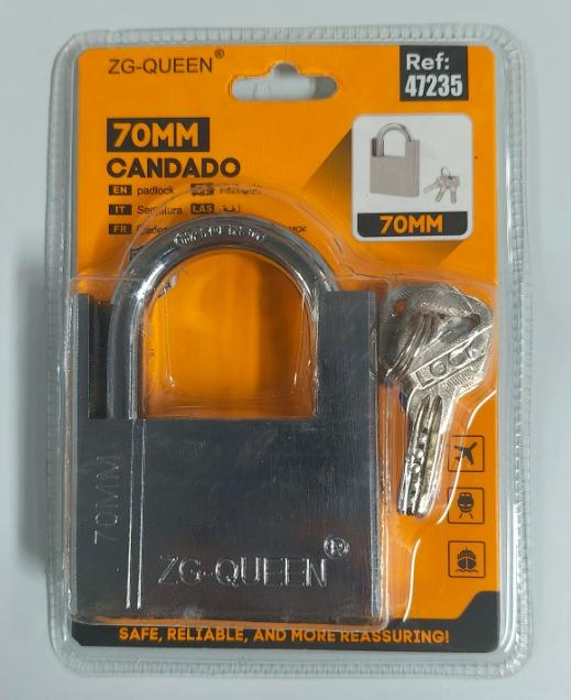 Cerraduras con esquinas redondeadas, 70 mm, ref. 47235