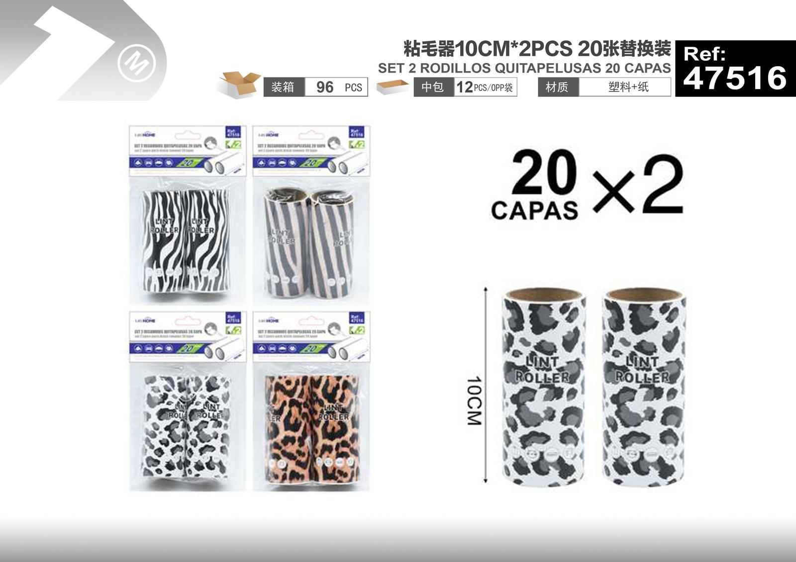 Adhesivos para cabello, 10 cm, 2 piezas, modelo 47516