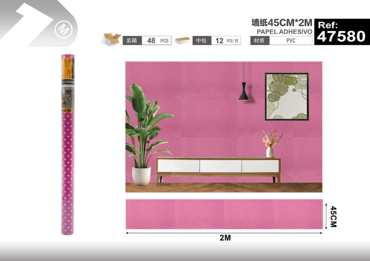 Papel tapiz decorativo, 45 cm, 2 m, modelo 47580