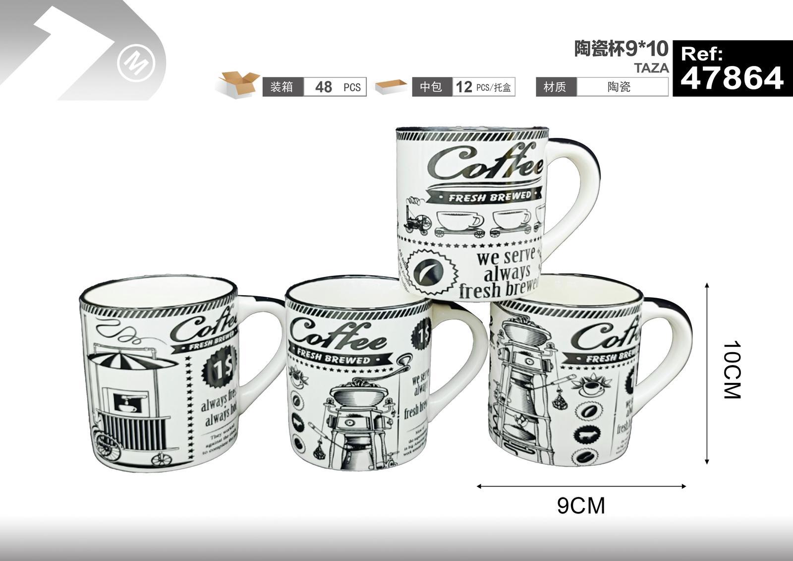Taza de cerámica, 9 × 10, ref. 47864