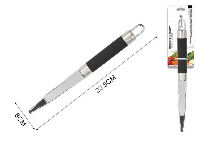 Cuchillo para toronja, 22,5 × 2 × 2 cm, color negro