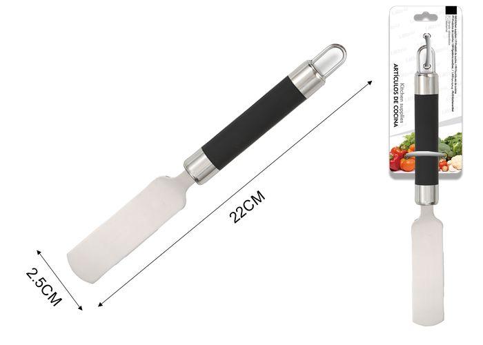 Cuchillo para mantequilla, 22 × 2,5 × 2 cm, 4 pulgadas, color negro