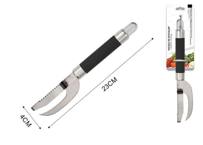 Cuchillo, 23 × 4 × 2 cm, color negro