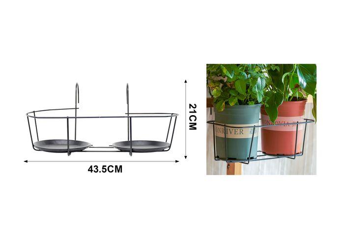 Soporte para plantas, 43,5 × 21 cm, 2 piezas