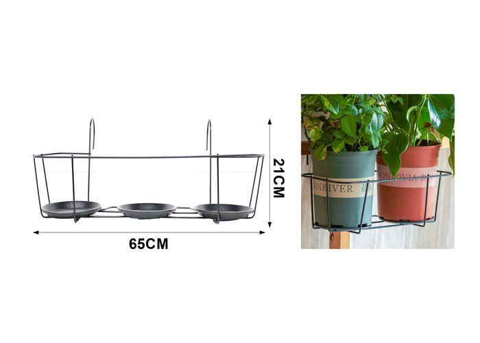 Soporte para plantas, 65 × 21 cm, 3 piezas