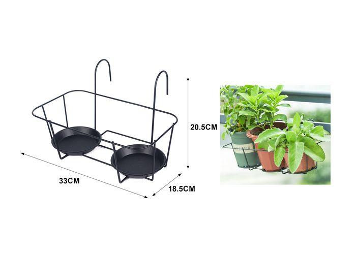 Soporte para plantas, 33 × 18,5 × 20,5 cm