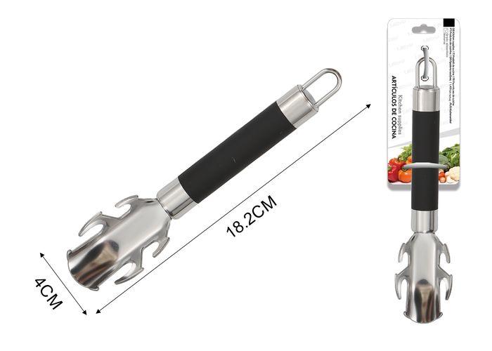 Pinza para levantar platos, 18,2 × 4 × 2,9 cm, color negro