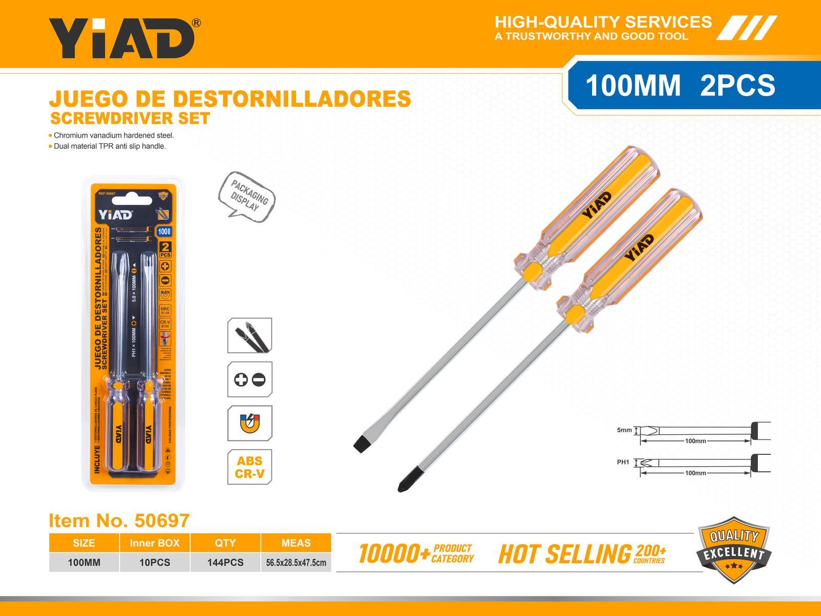 Serie de destornilladores, 2 piezas, ref. 50697