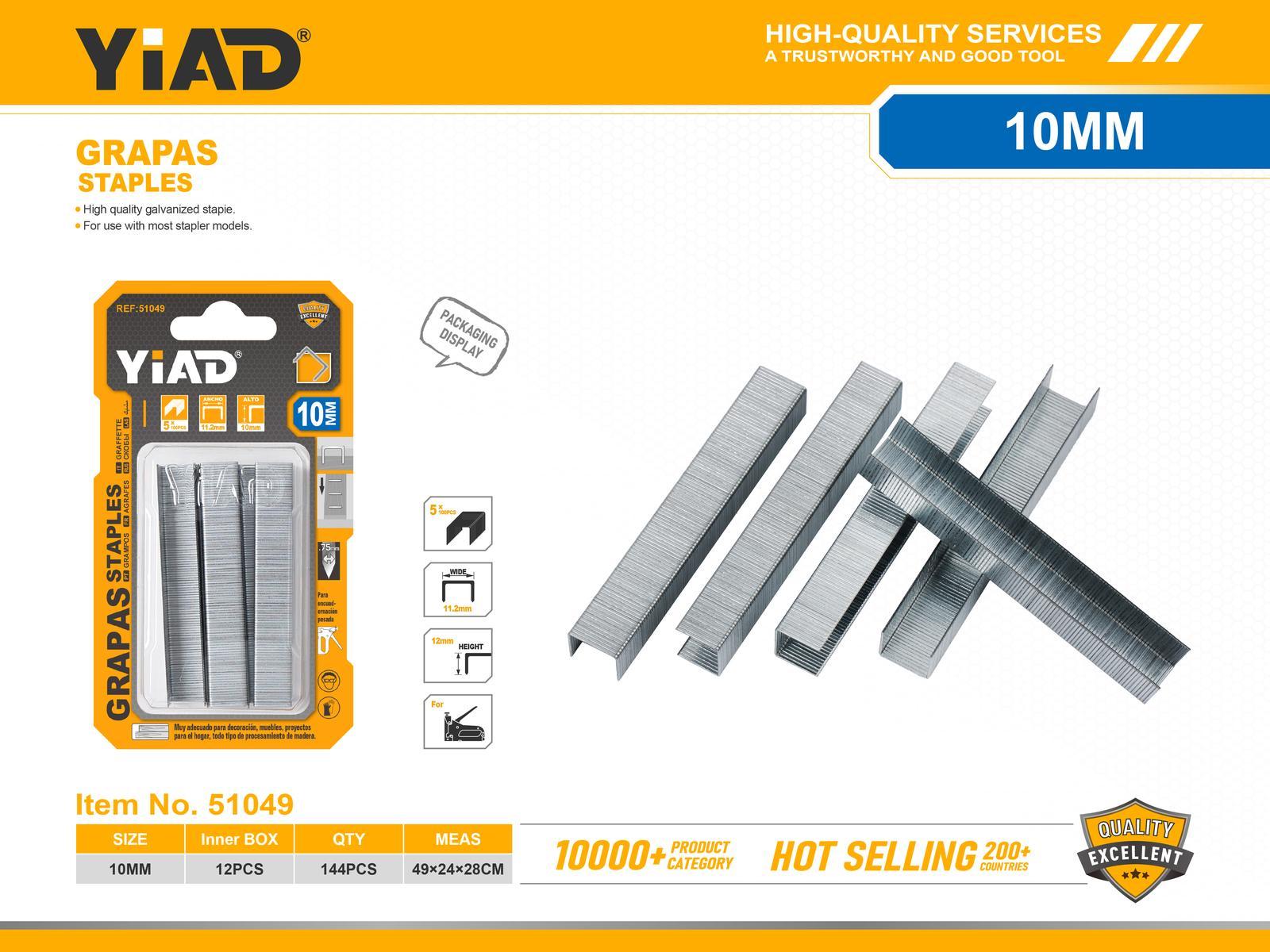 Clavos para clavadora, 10 mm, ref. 51049