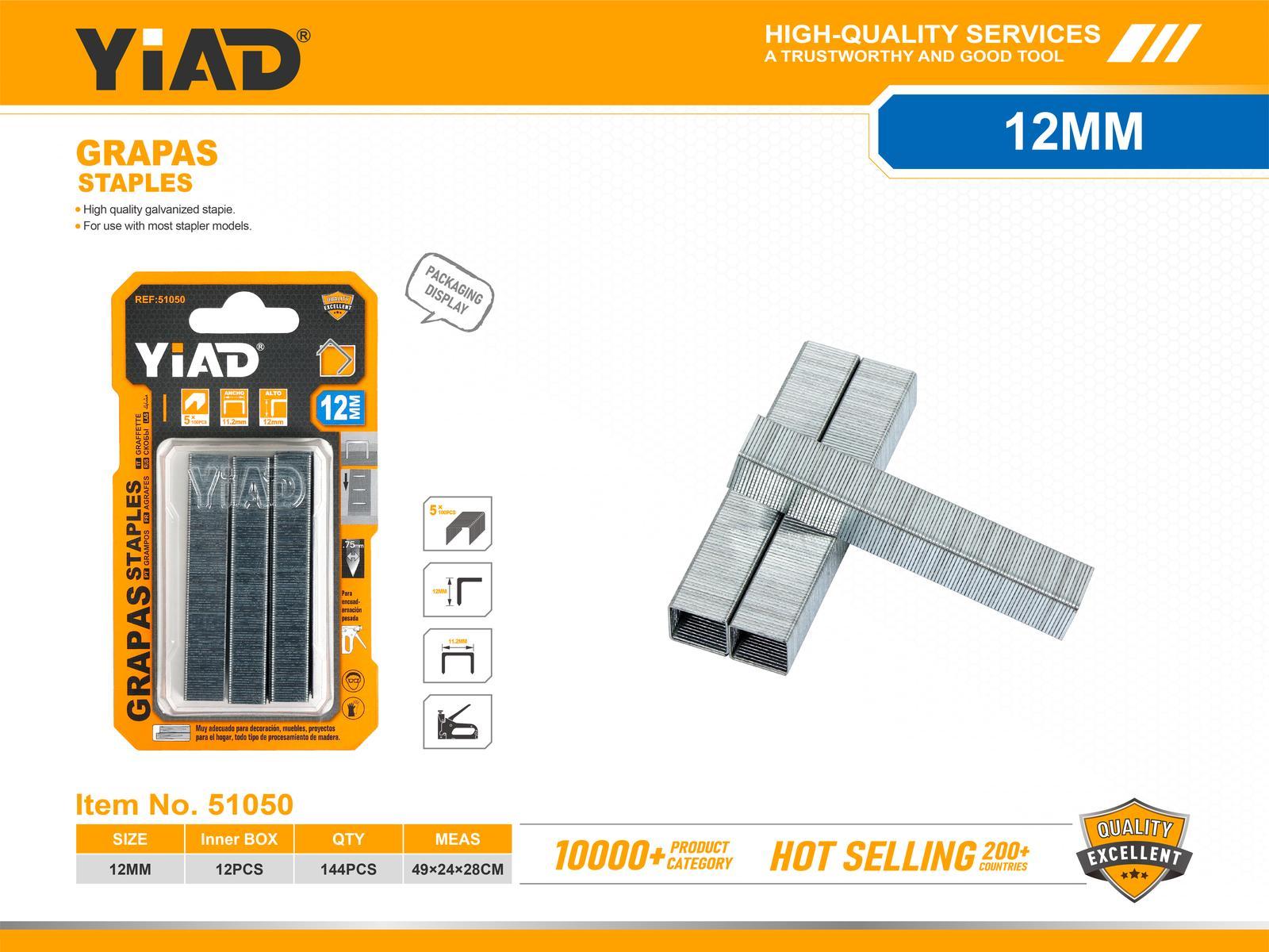 Clavos para clavadora, 12 mm, ref. 51050