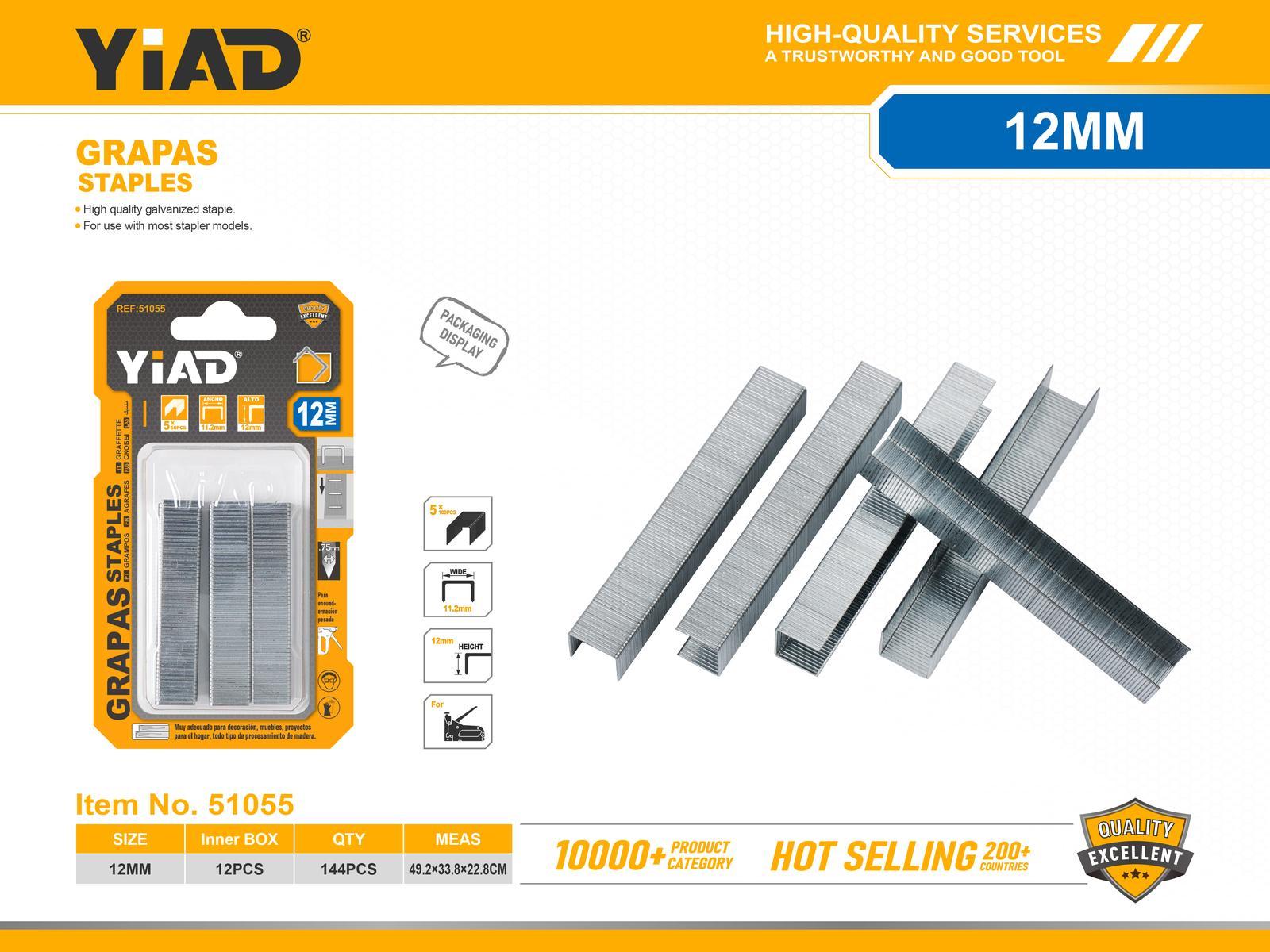 Clavos para clavadora, 12 mm, ref. 51055