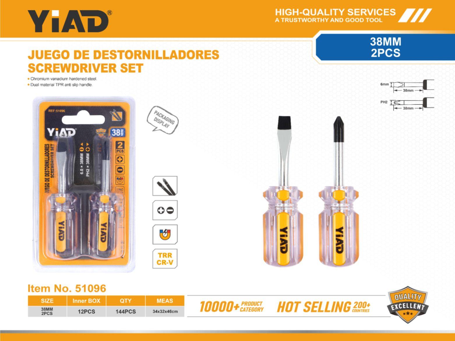 Serie de destornilladores, 2 piezas, ref. 51096