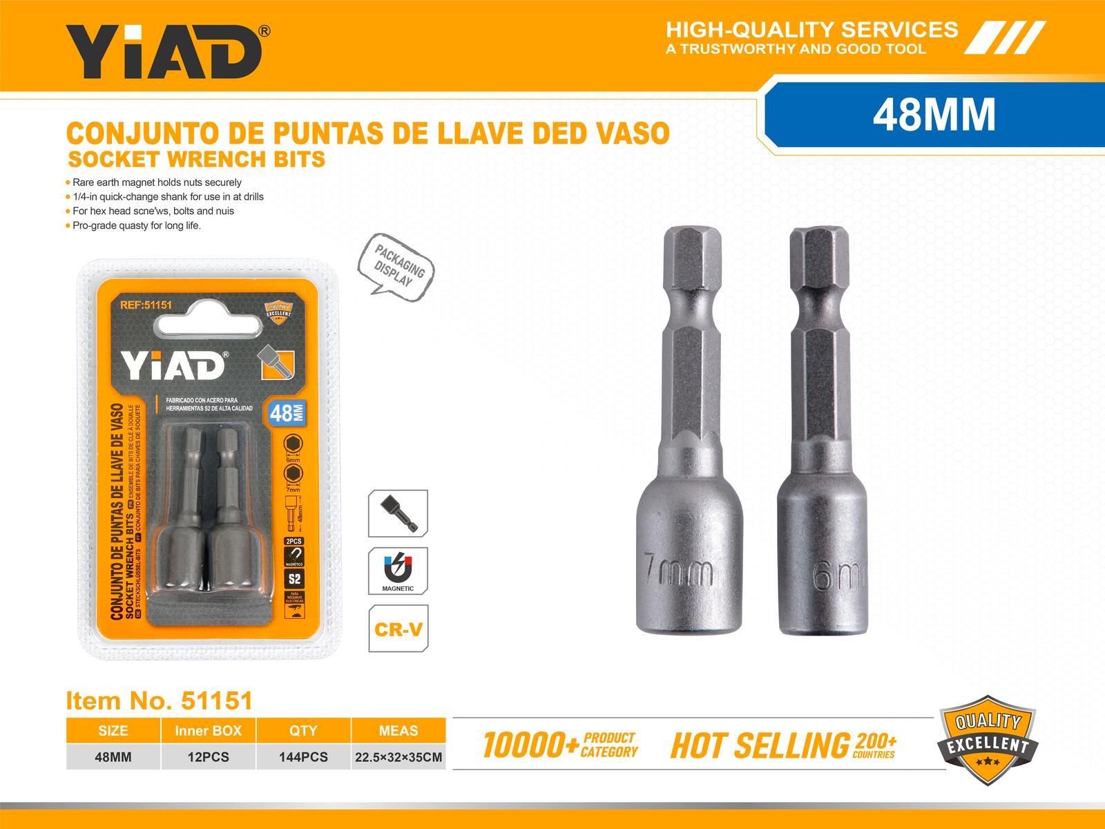 Serie de llaves, 48 mm, 2 piezas, ref. 51151