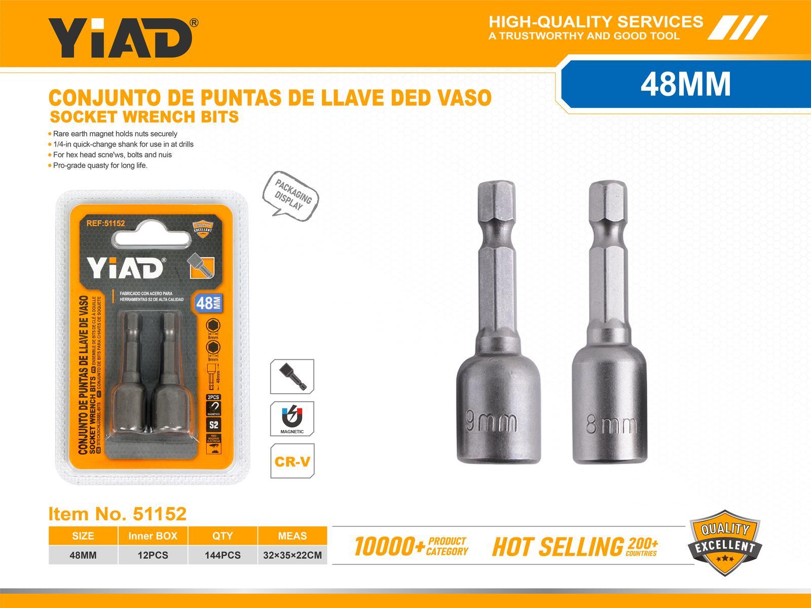 Serie de llaves, 48 mm, 2 piezas, ref. 51152