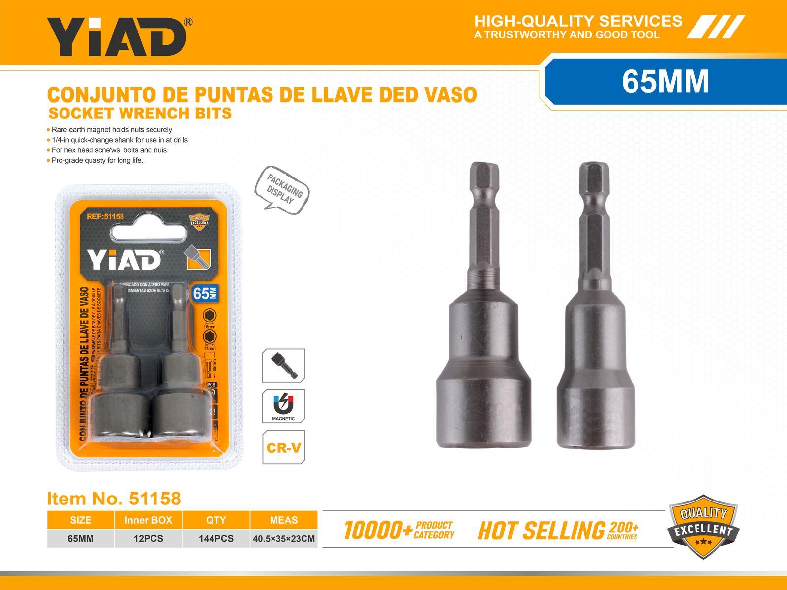 Serie de llaves, 65 mm, 2 piezas, ref. 51158