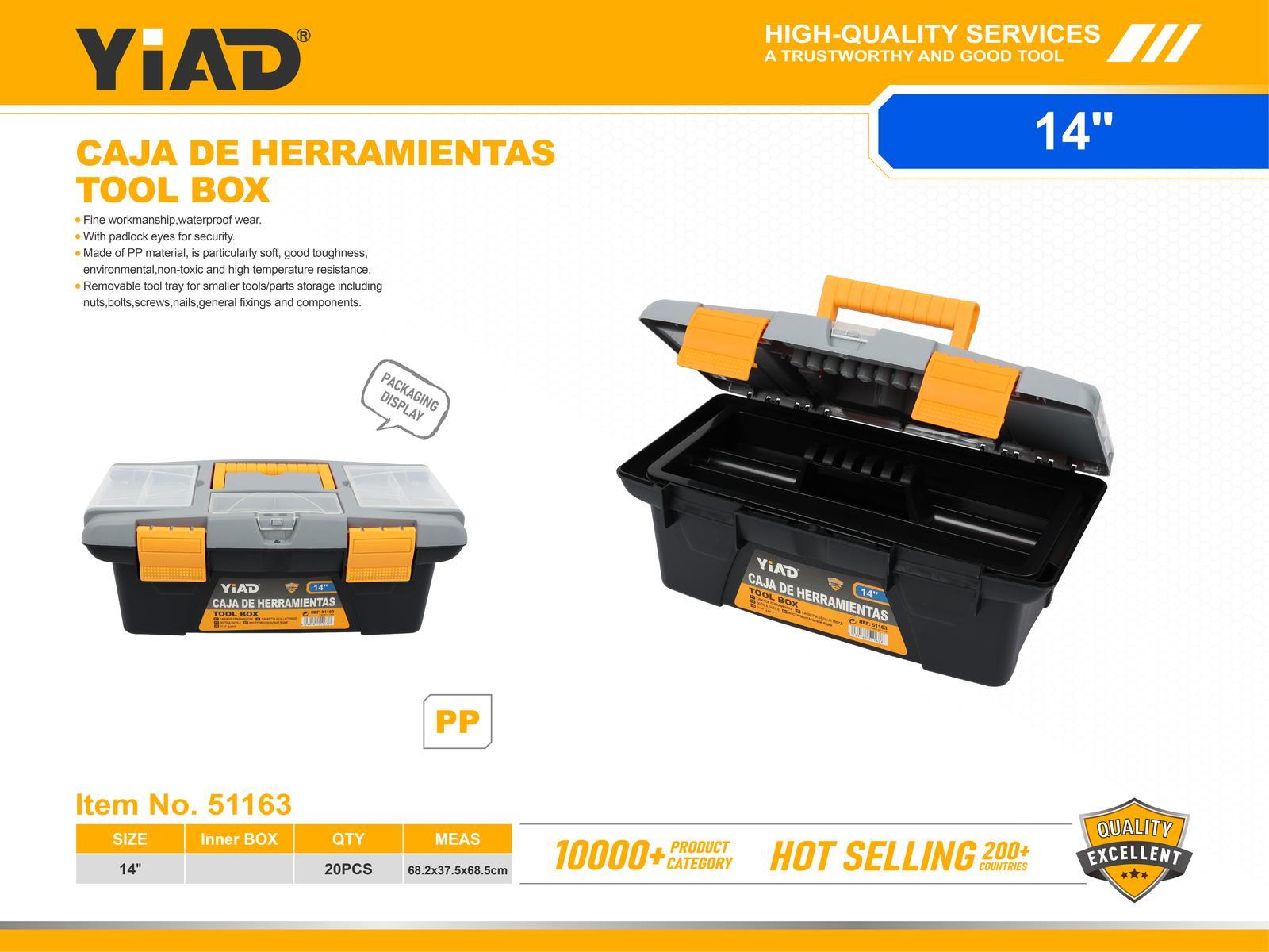 Caja de herramientas, 14 pulgadas