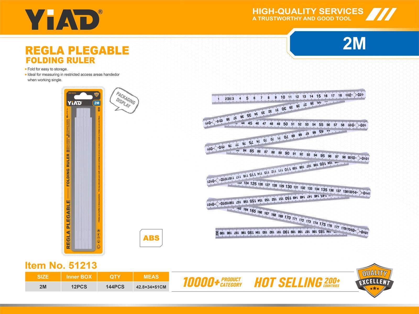 Reglas plegables, 2 m, ref. 51213