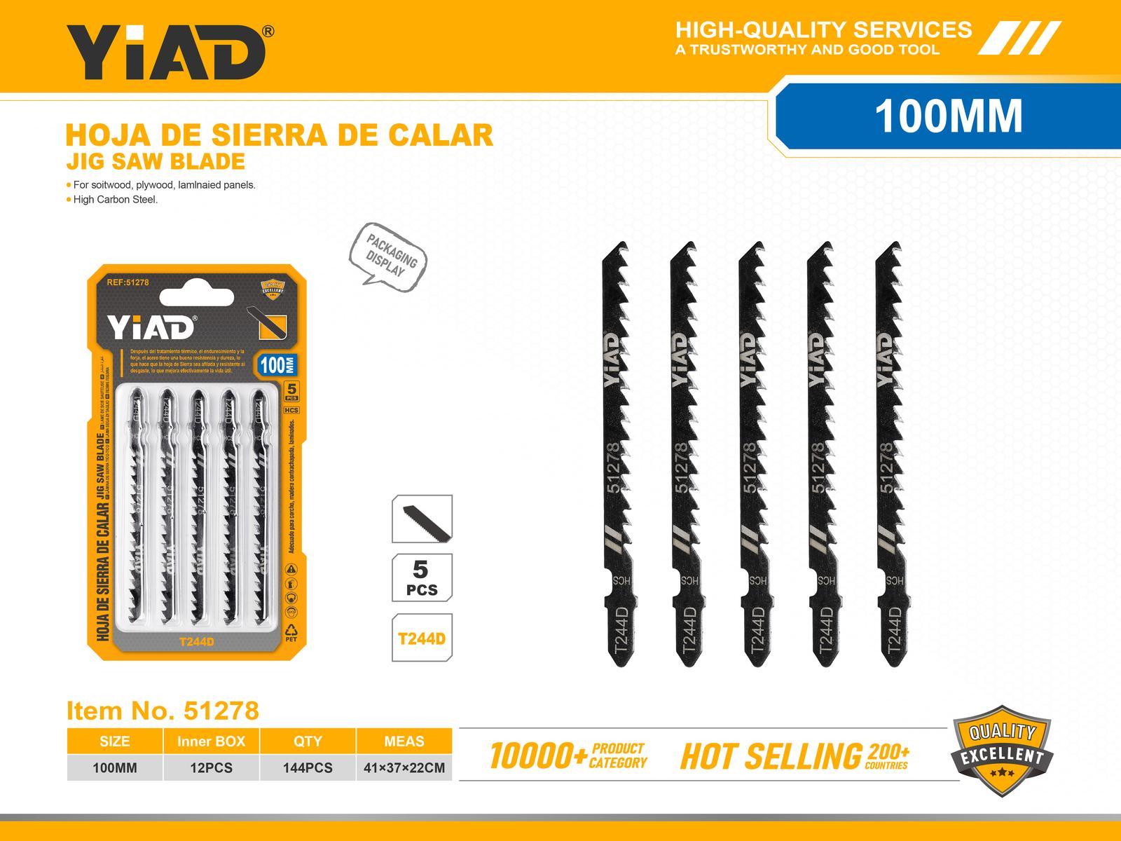 Serie de herramientas de corte, modelo T244D, 5 piezas