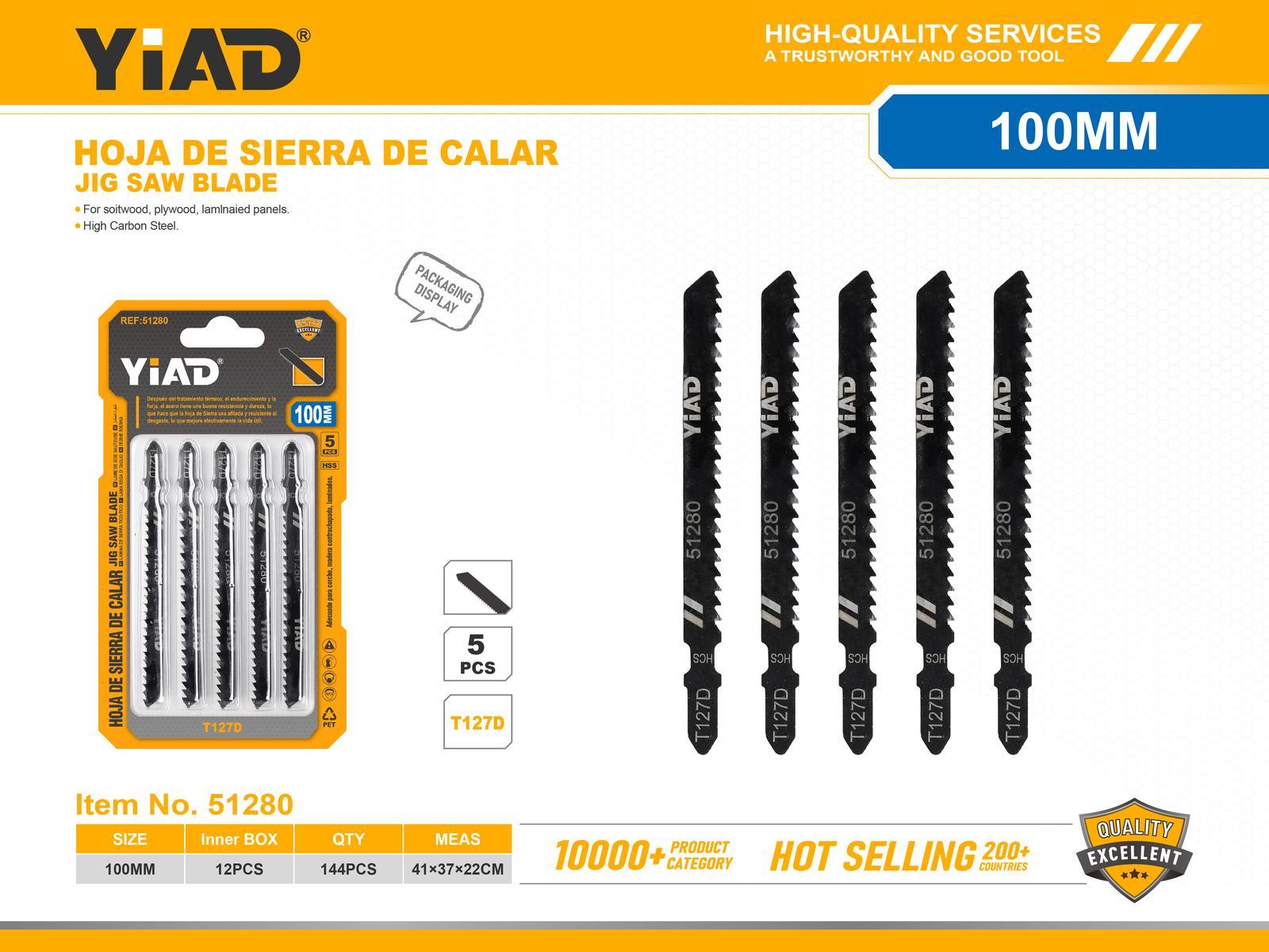 Serie de herramientas de corte, modelo T127D, 5 piezas