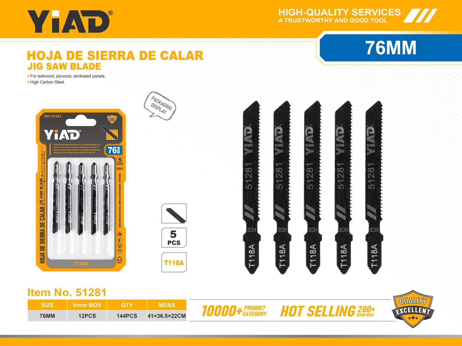 Serie de herramientas de corte, modelo T118A, 5 piezas