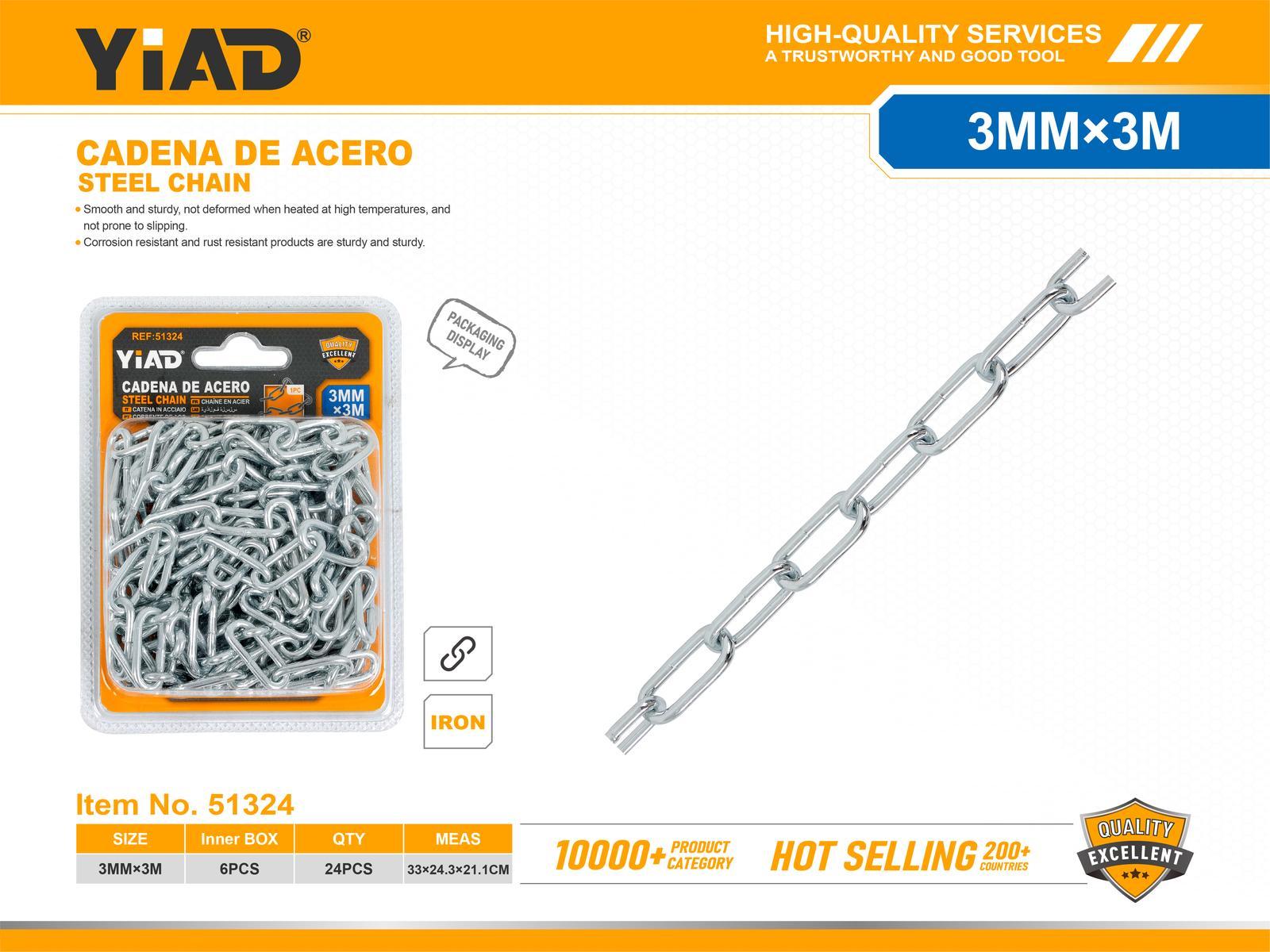 Cadenas, 3 mm, 3 m