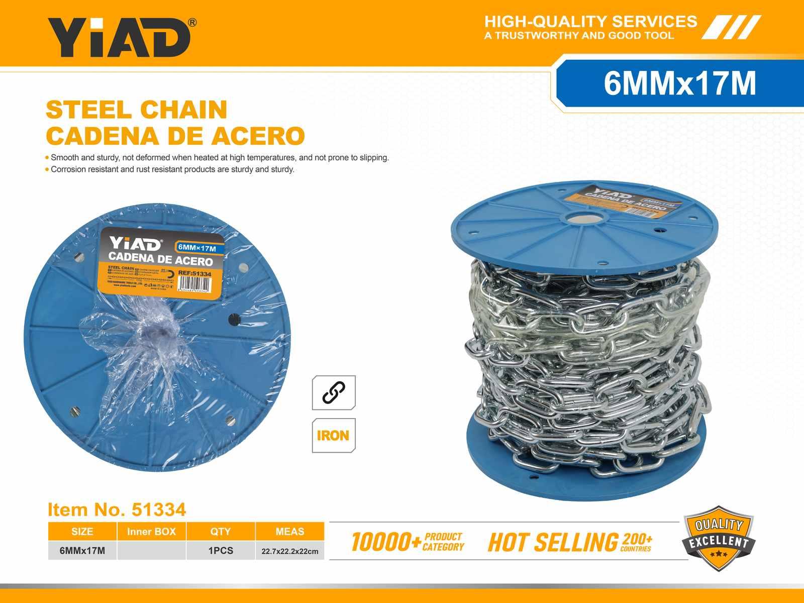 Cadenas, 6 mm, 17 m