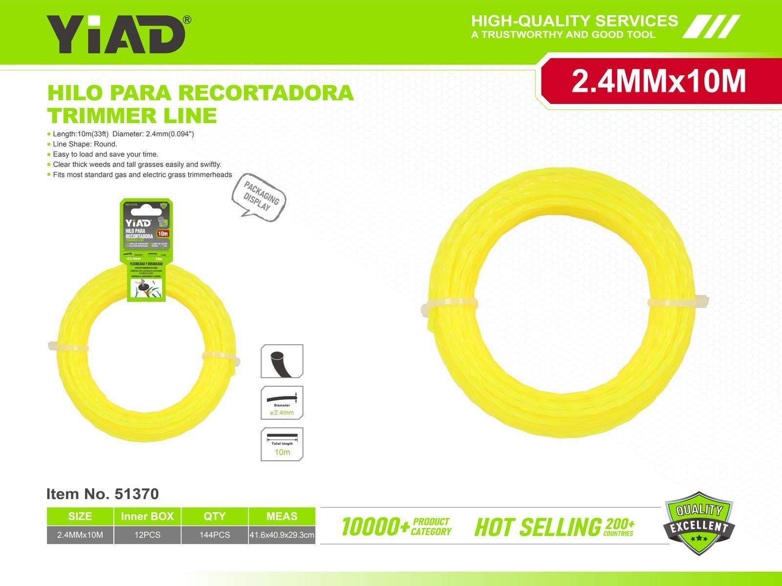 Cuerda trenzada de paja, 2,4 × 10, ref. 51370
