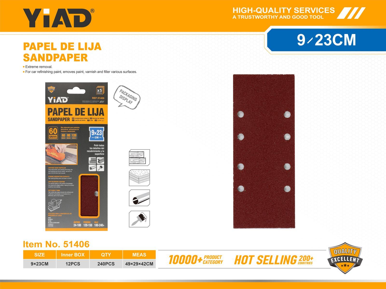 Serie de herramientas de desbaste, 93 × 230, 5 piezas, ref. 51406