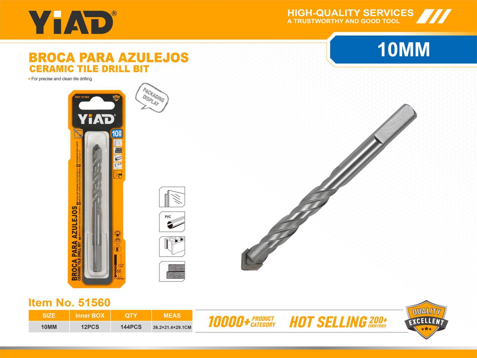 Serie de brocas, 10 mm, ref. 51560
