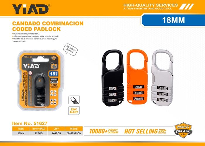 Candado de combinación, ref. 51627