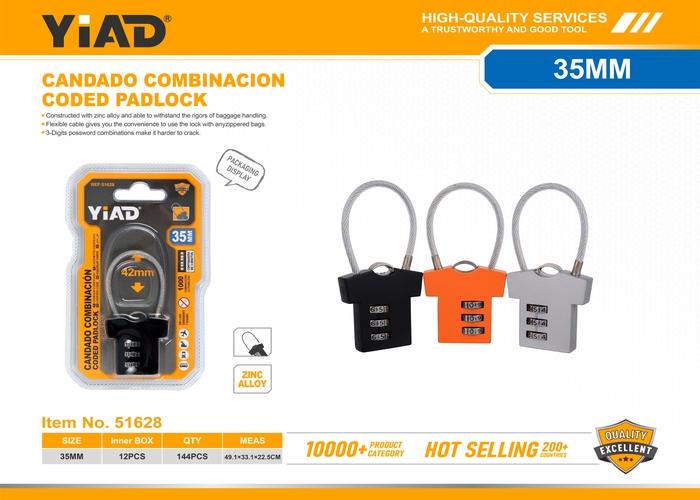 Candado de combinación, ref. 51628