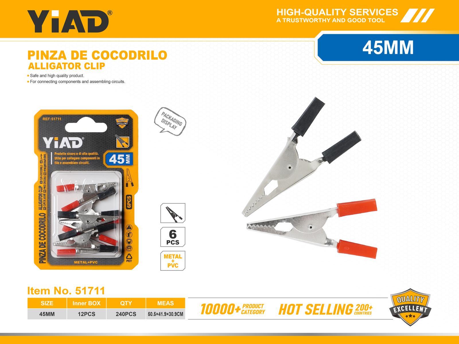 Clips aislantes, 6 piezas, ref. 51711