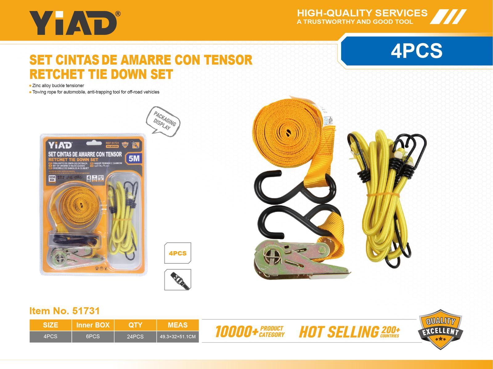 Tensor, modelo OD7, 2,5 cm, 7,5 mm, 5 m, 4 piezas, 1 pieza, 3 piezas