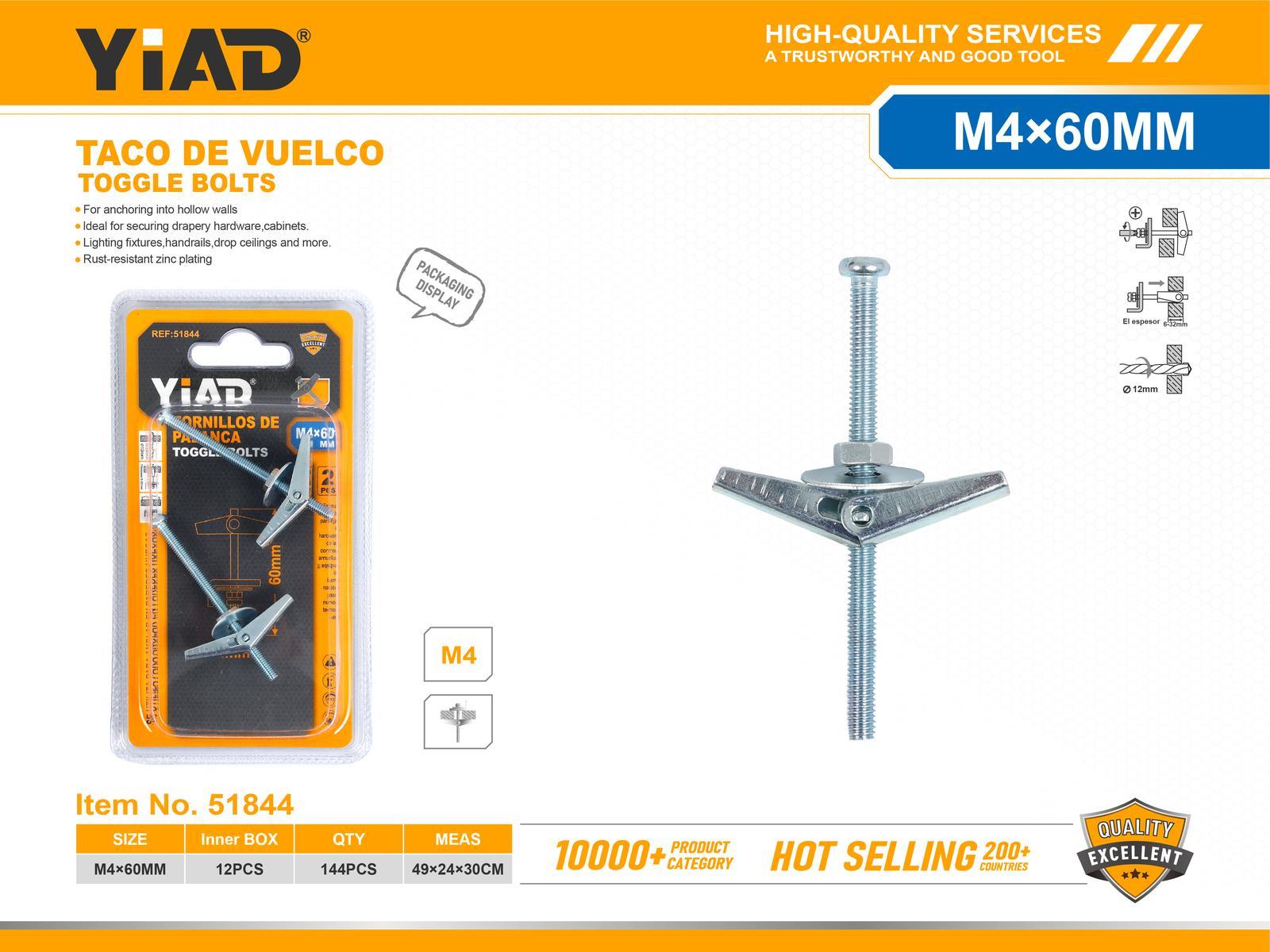 Tornillos especiales, modelo M4, 2 piezas, ref. 51844