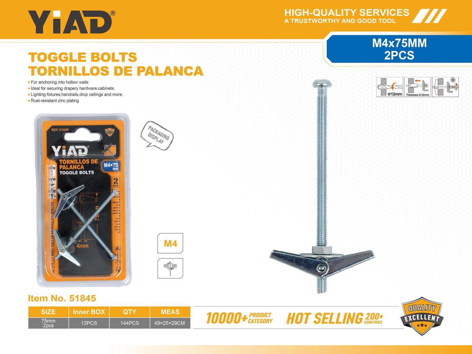 Tornillos especiales, modelo M4, 2 piezas, ref. 51845