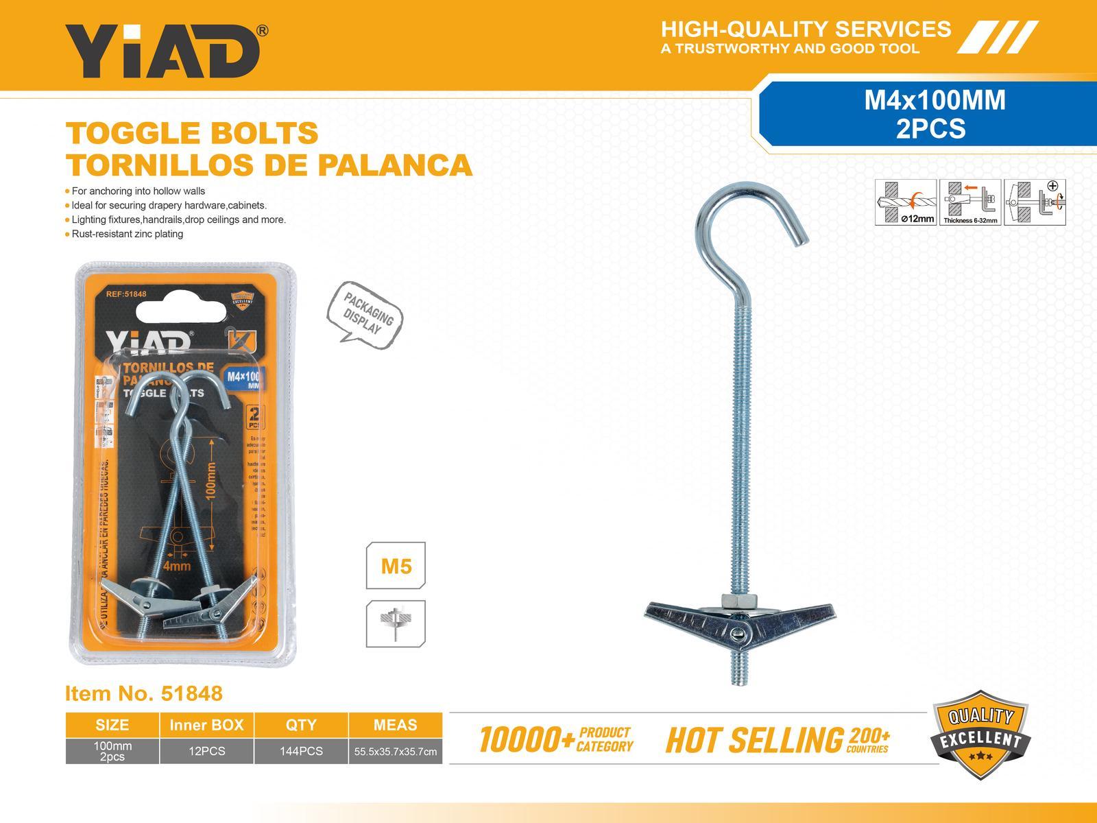 Tornillos especiales, modelo M4, 2 piezas, ref. 51848