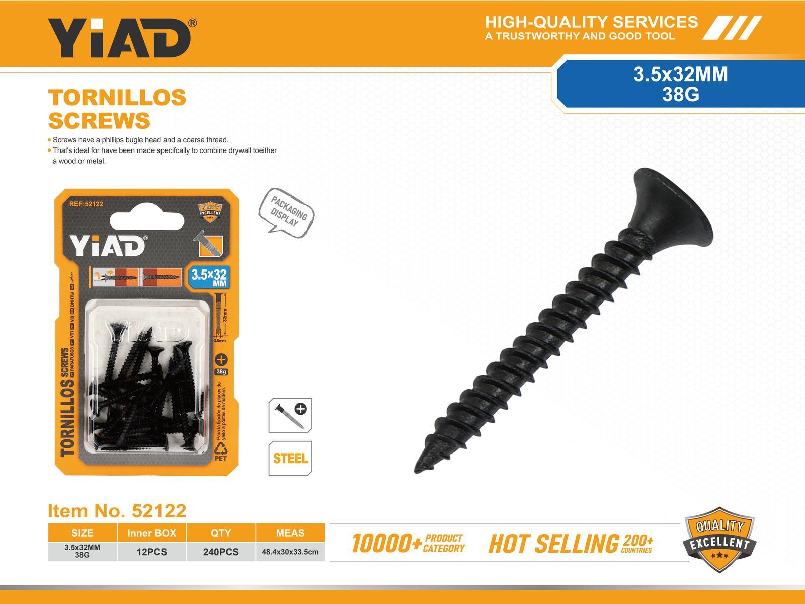 Tornillo, 3,5 × 32