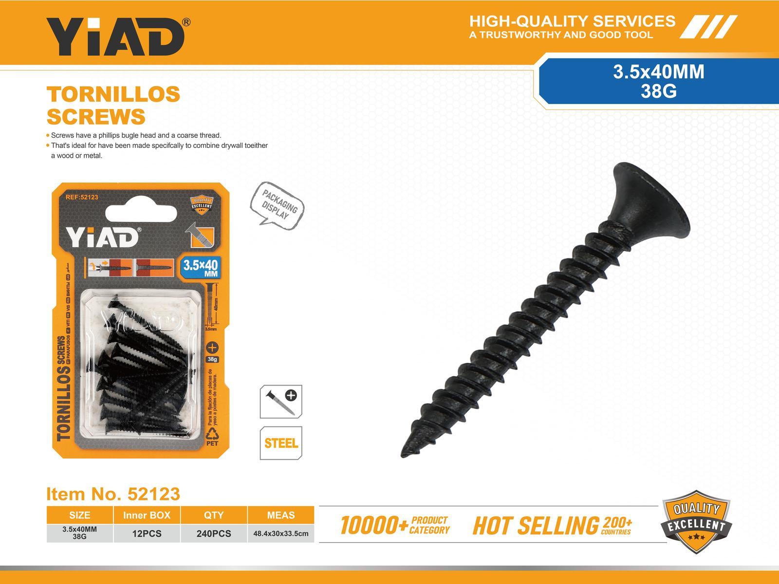 Tornillo, 3,5 × 40