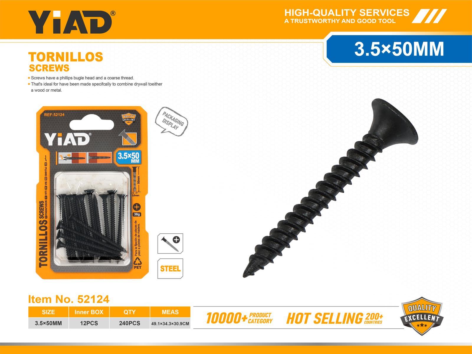 Tornillo, 3,5 × 50