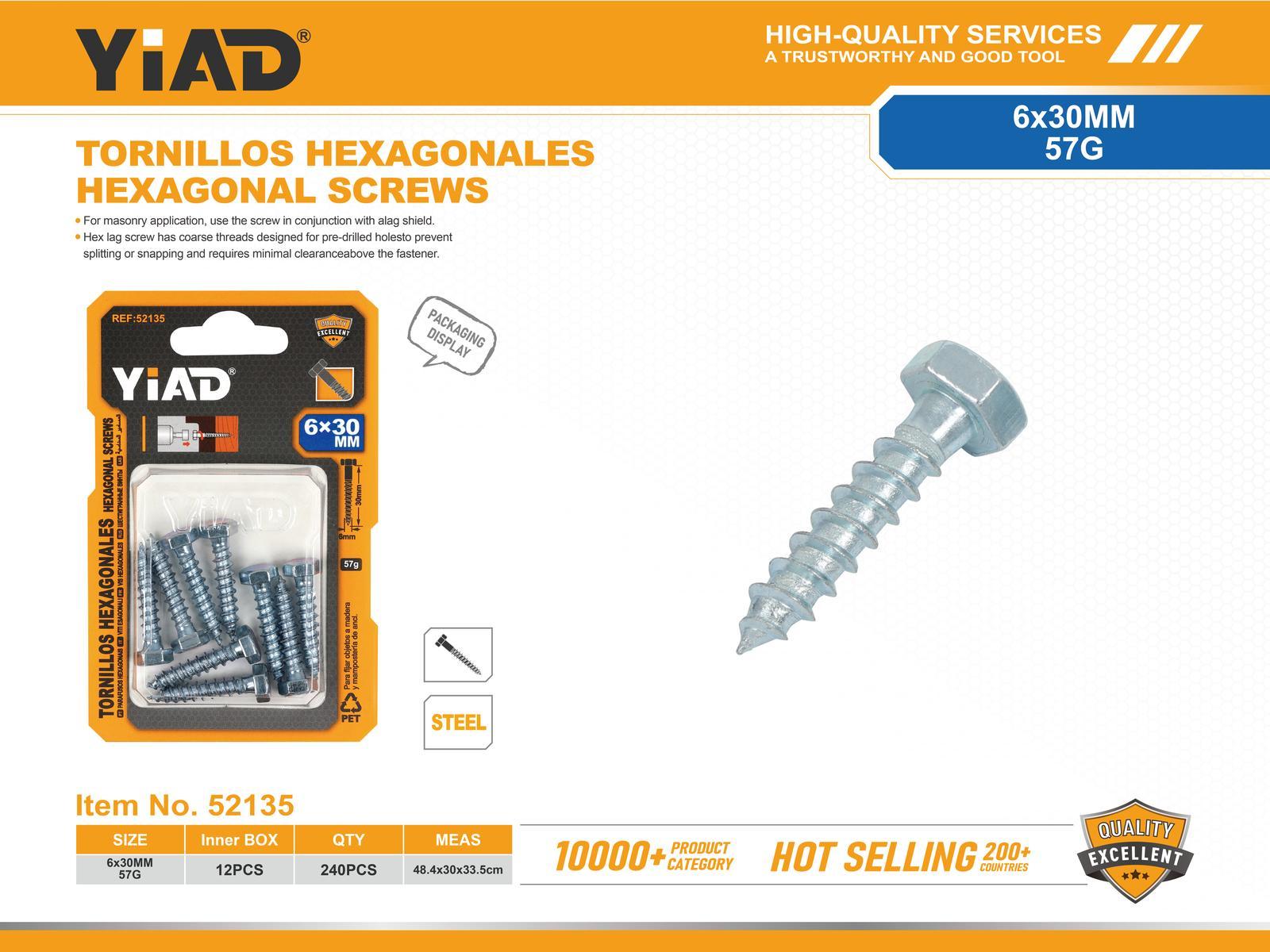 Tornillo, modelo M6X30