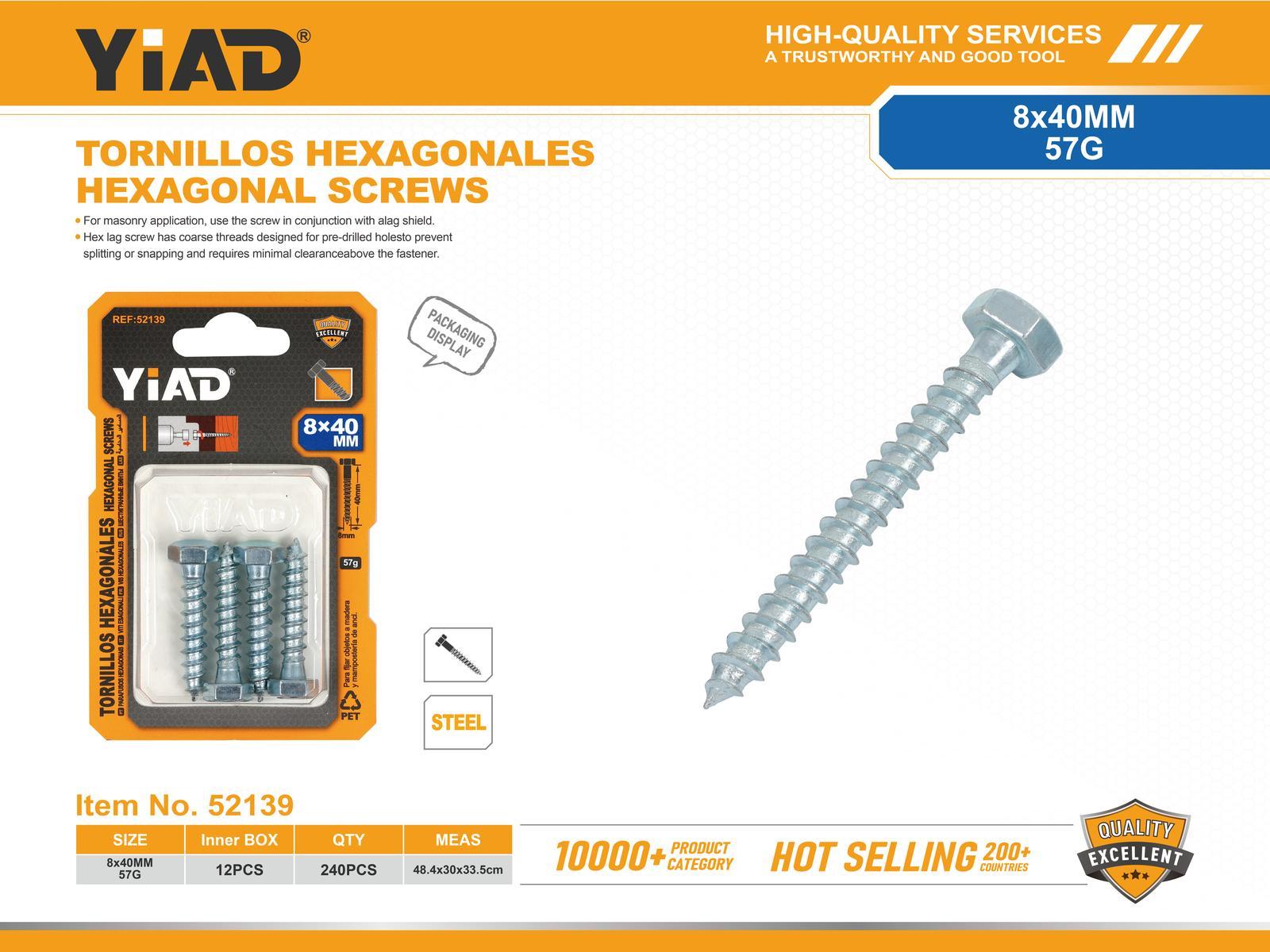 Tornillo, modelo M8, ref. 52139